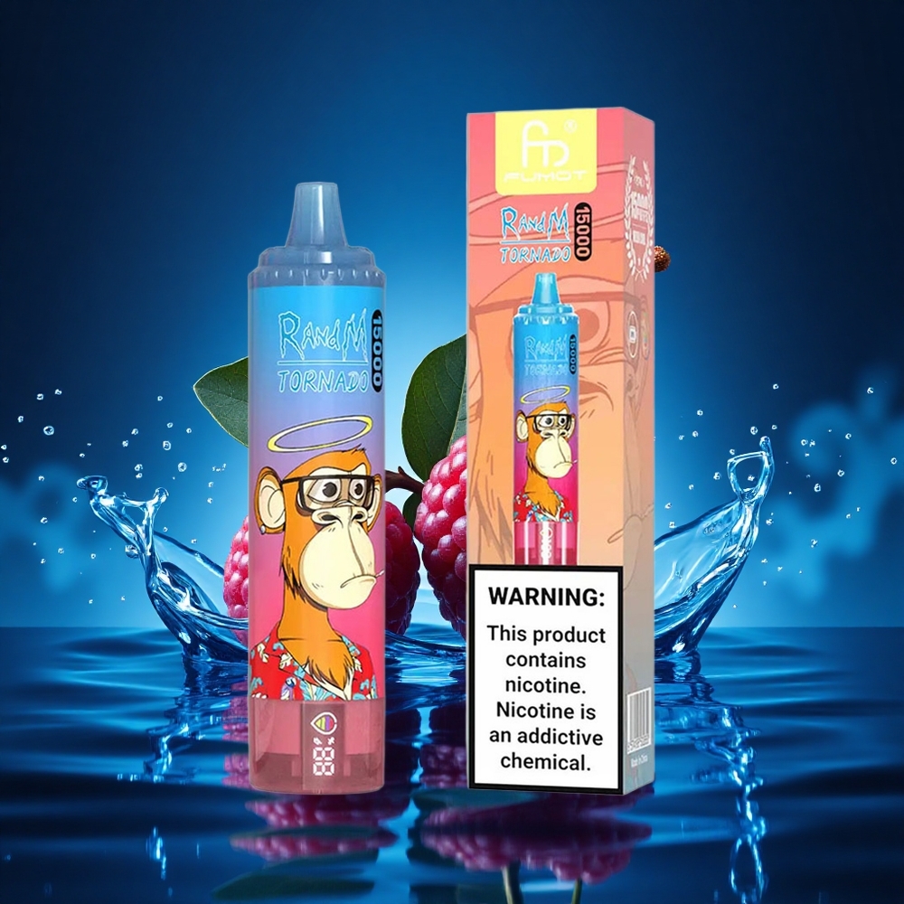 RandM Fumot Tornado 15000 Puffs Cereza Frambuesa Azul 25ml 0.9 Ohm