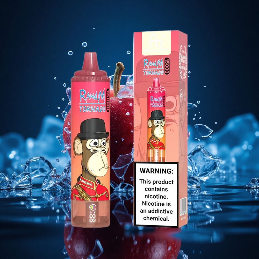 RandM Fumot Tornado 15000 Puffs Energía Roja Hielo 25ml Tipo-C