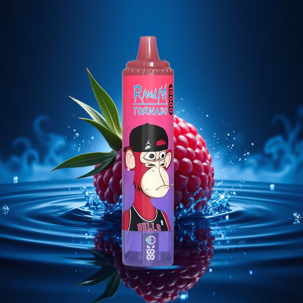 RandM Fumot Tornado 15000 Puffs Frambuesa Azul 25ml 850mAh Malla