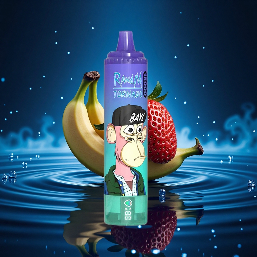RandM Fumot Tornado 15000 Puffs Fresa Plátano 25ml 850mAh