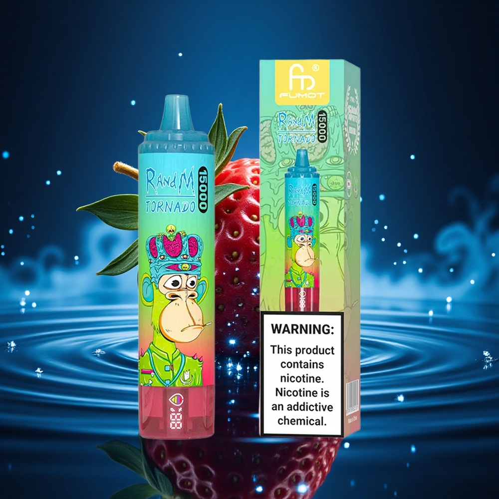 RandM Fumot Tornado 15000 Puffs Fresa Sandía 25ml LCD Tipo-C