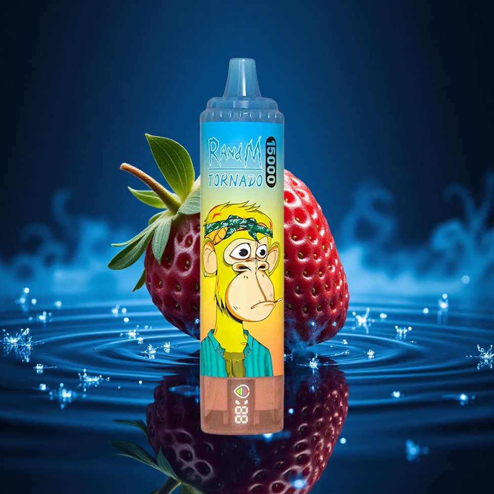 RandM Fumot Tornado 15000 Puffs Fresa Tornado LCD Tipo-C 25ml