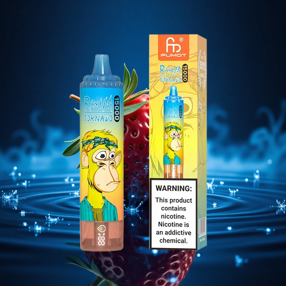 RandM Fumot Tornado 15000 Puffs Fresa Tornado LCD Tipo-C 25ml