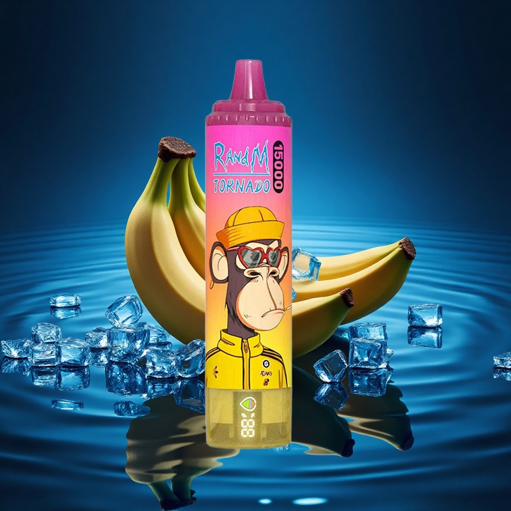 RandM Fumot Tornado 15000 Puffs Helado de Plátano 25ml 850mAh