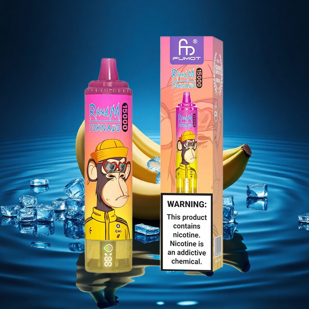 RandM Fumot Tornado 15000 Puffs Helado de Plátano 25ml 850mAh