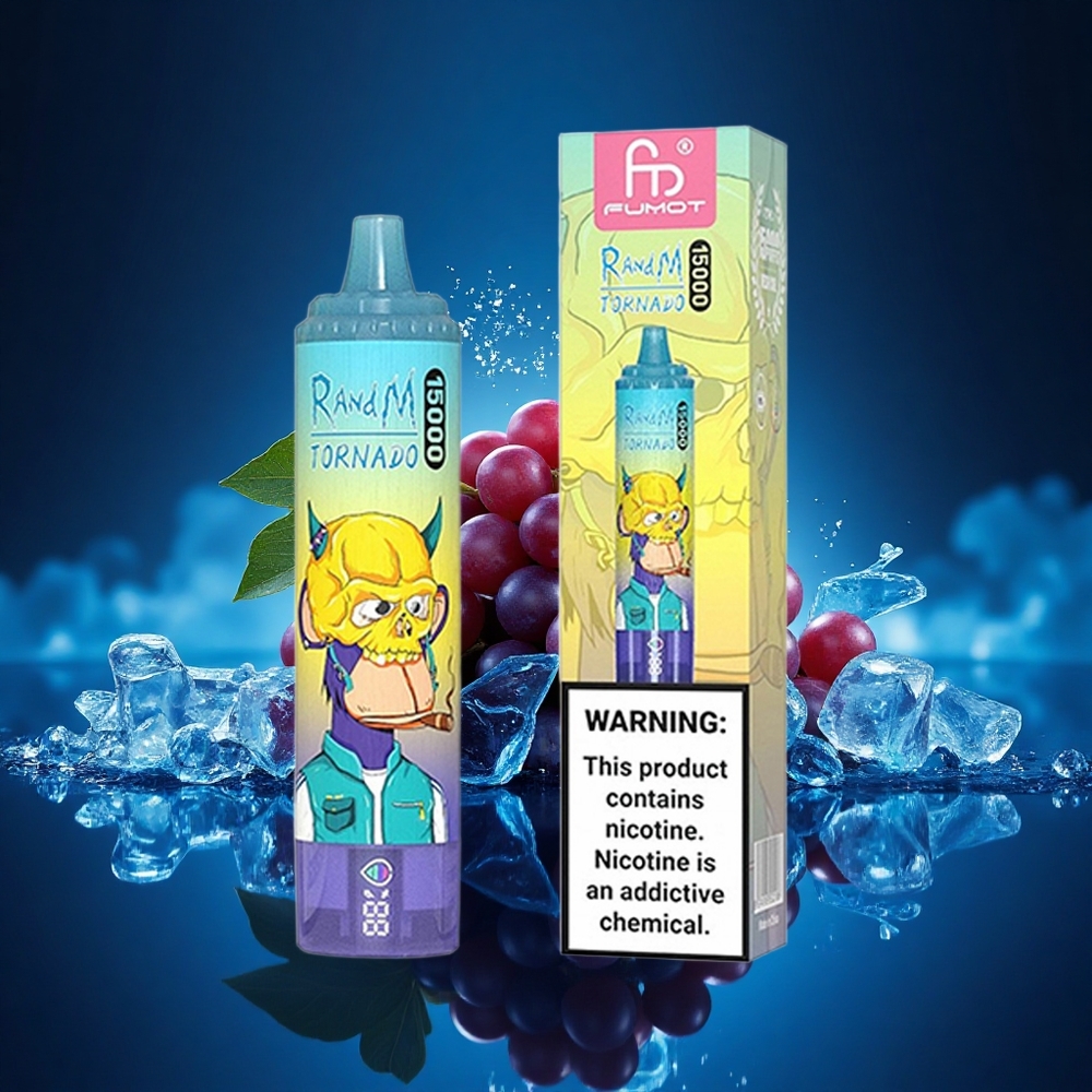 RandM Fumot Tornado 15000 Puffs Helado de Uva 25ml 0.9 Ohm