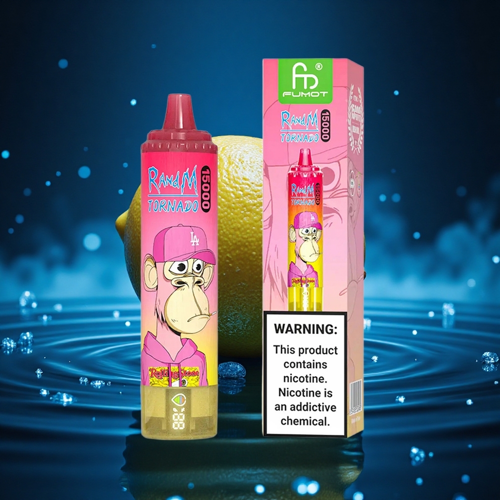 RandM Fumot Tornado 15000 Puffs Limón Tornado 25ml Tipo-C