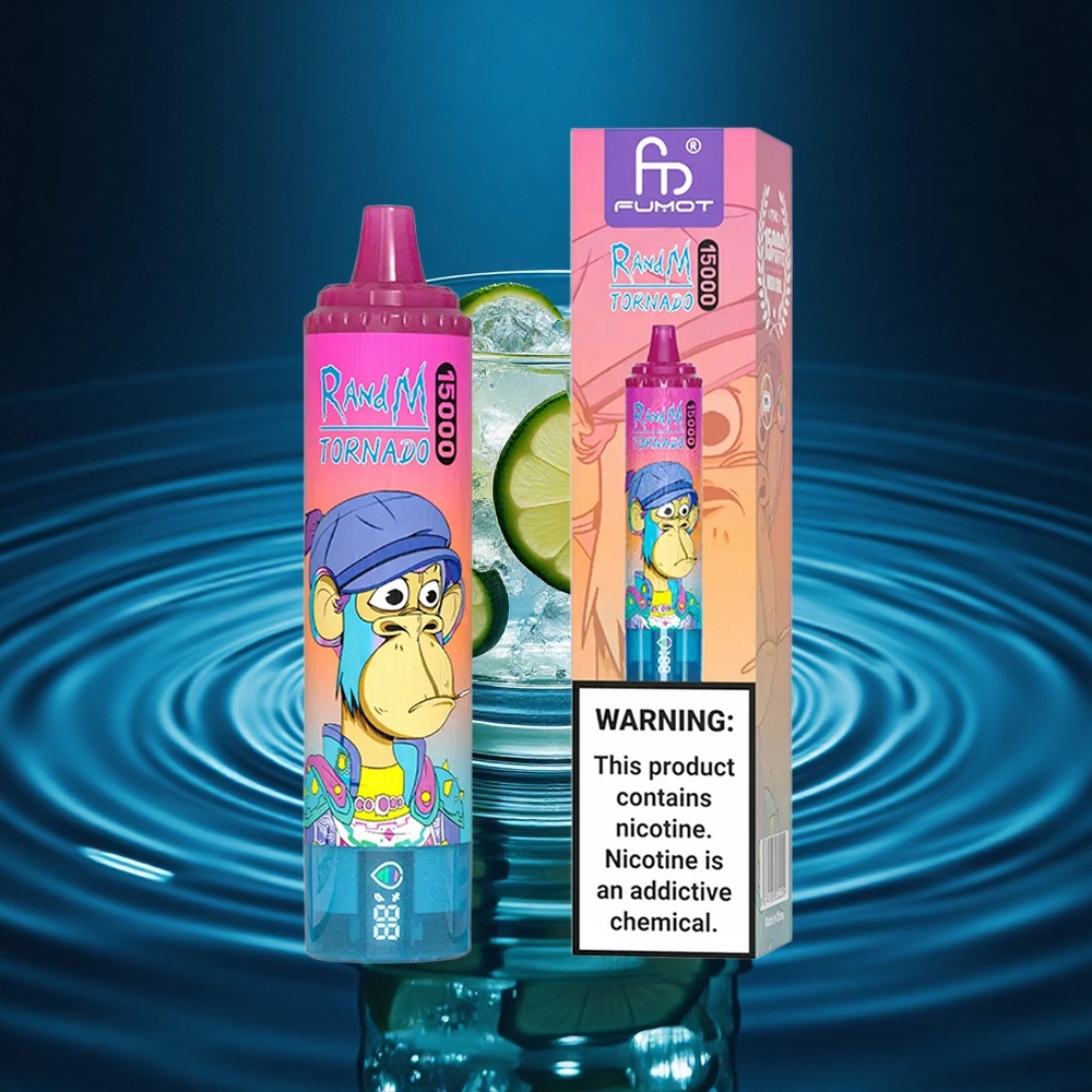 RandM Fumot Tornado 15000 Puffs Limonada Electrónica 25ml Pantalla LCD