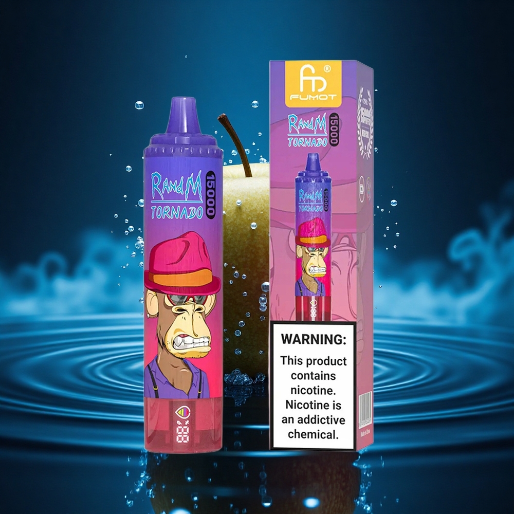 RandM Fumot Tornado 15000 Puffs Manzana Ácida 25ml 850mAh Malla