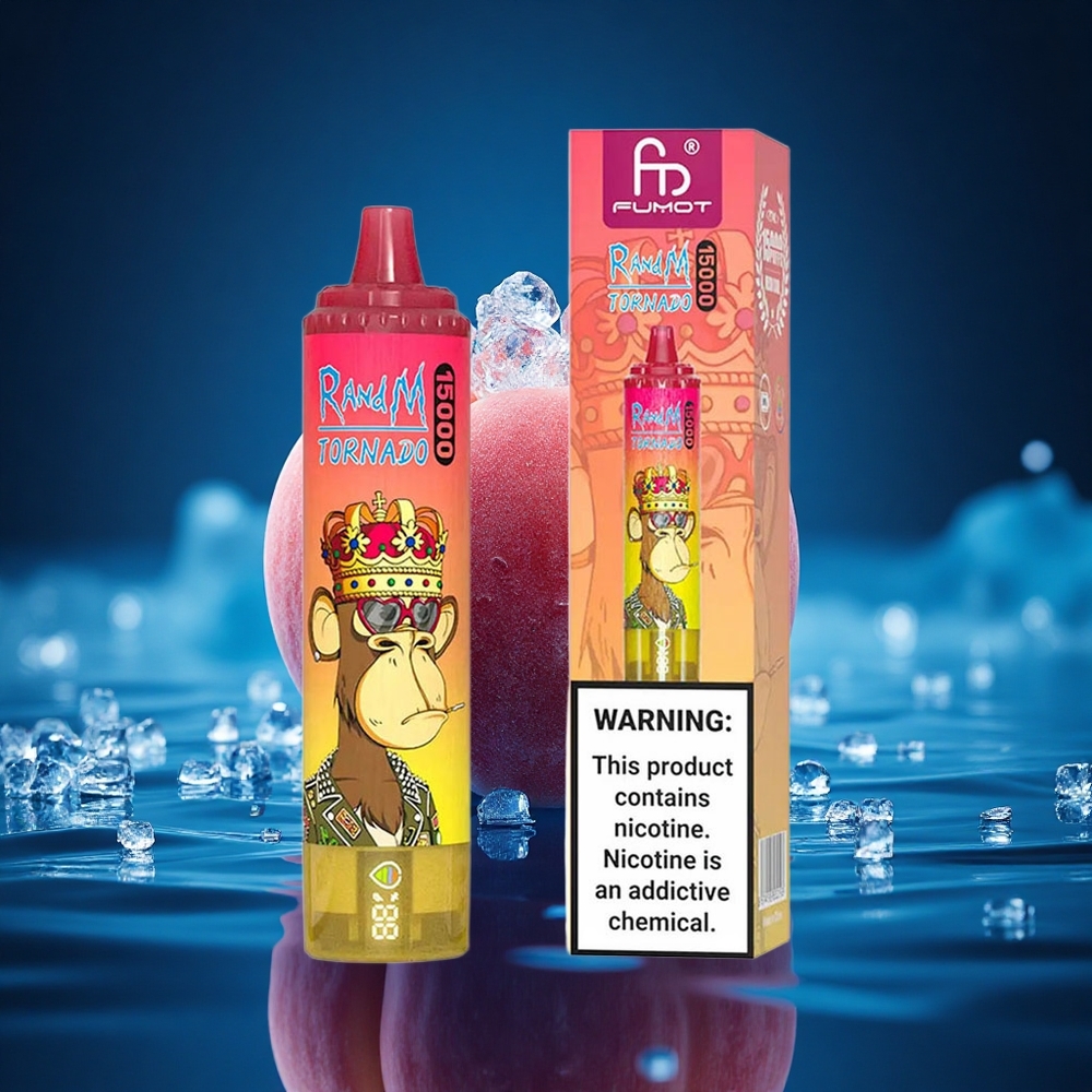 RandM Fumot Tornado 15000 Puffs Melocotón Hielo 25ml 850mAh