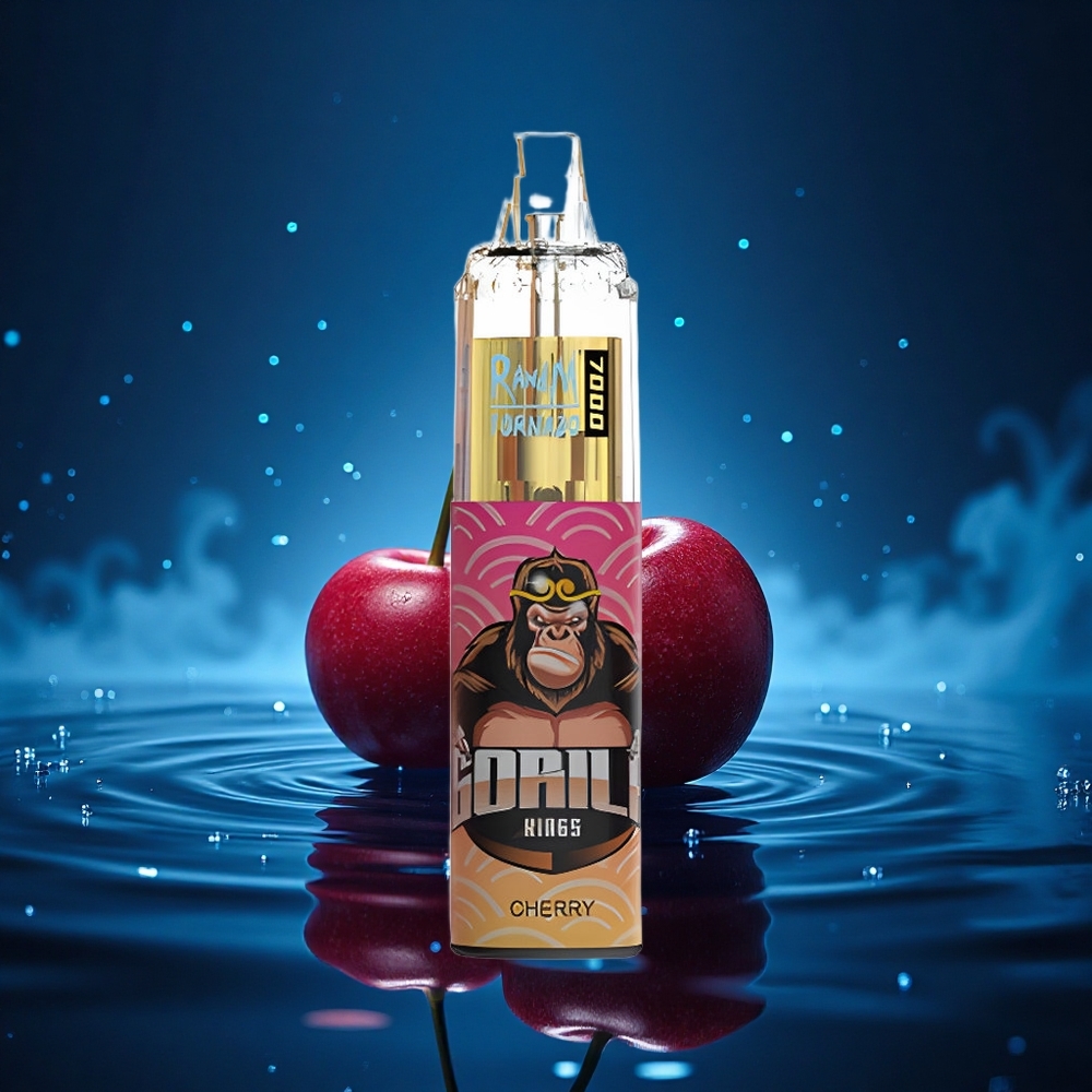 RandM Fumot Tornado 7000 Puffs Cereza Brisa Ajustable Tipo-C Malla