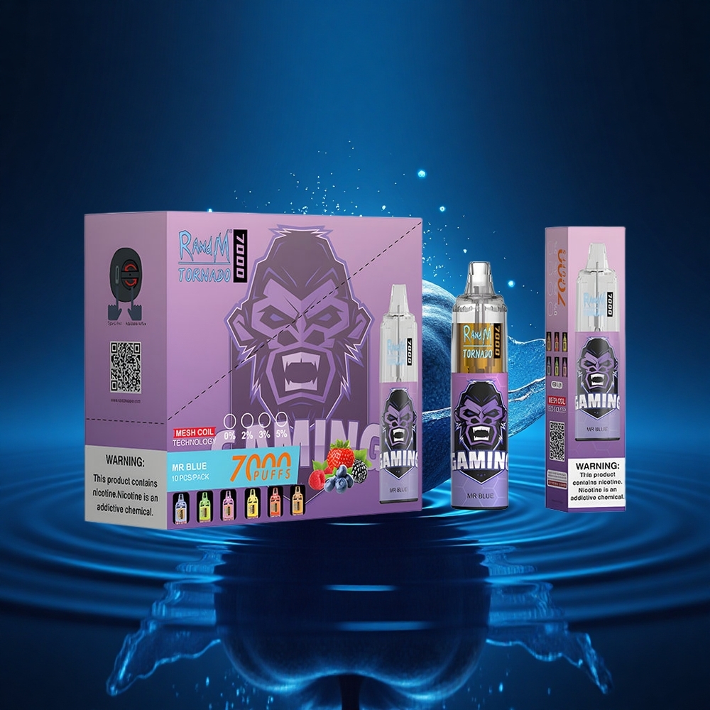 RandM Fumot Tornado 7000 Puffs Dr. Azul 14ML Malla Ajustable