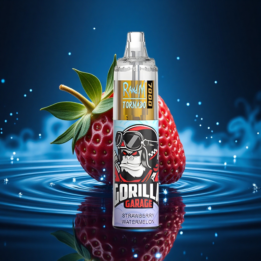 RandM Fumot Tornado 7000 Puffs Fresa Sandía 14ML Tipo-C Ajustable