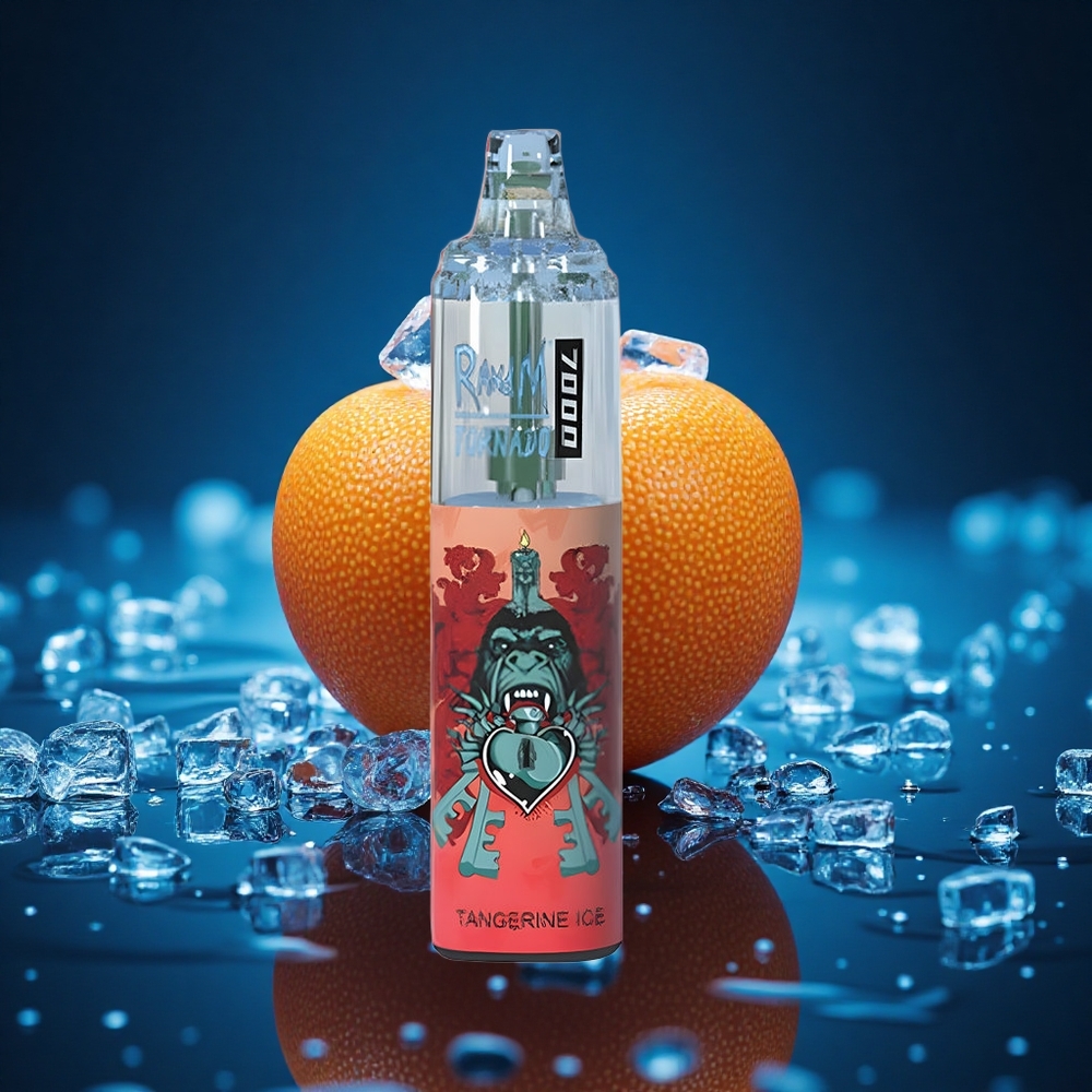 RandM Fumot Tornado 7000 Puffs Helado de Mandarina con Malla y Aire Ajustable