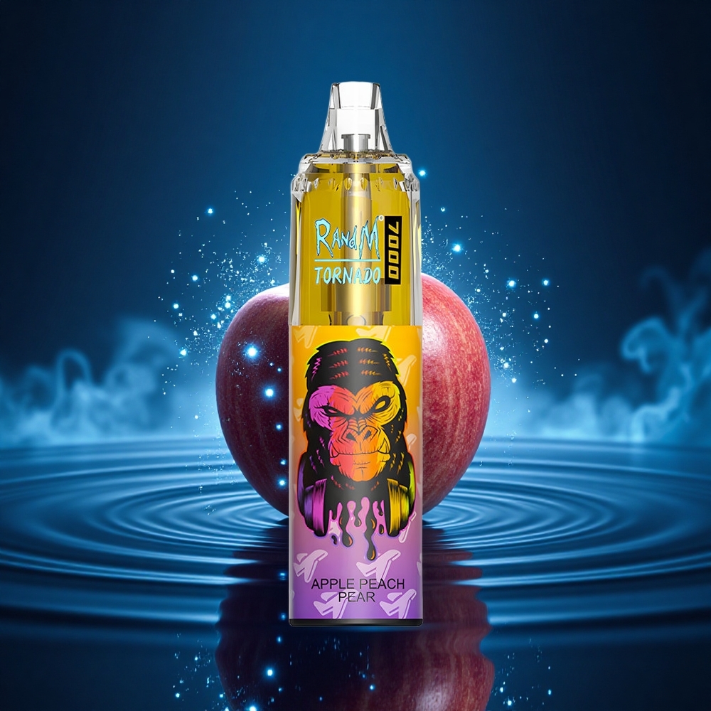 RandM Fumot Tornado 7000 Puffs Manzana Melocotón Pera 14ML Tipo-C