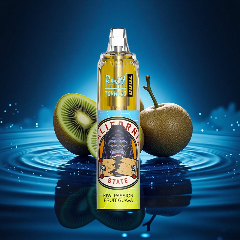 RandM Fumot Tornado 7000 Puffs Maracuyá Fruta de la Pasión Guayaba con Batería 850MAH y Luz RGB