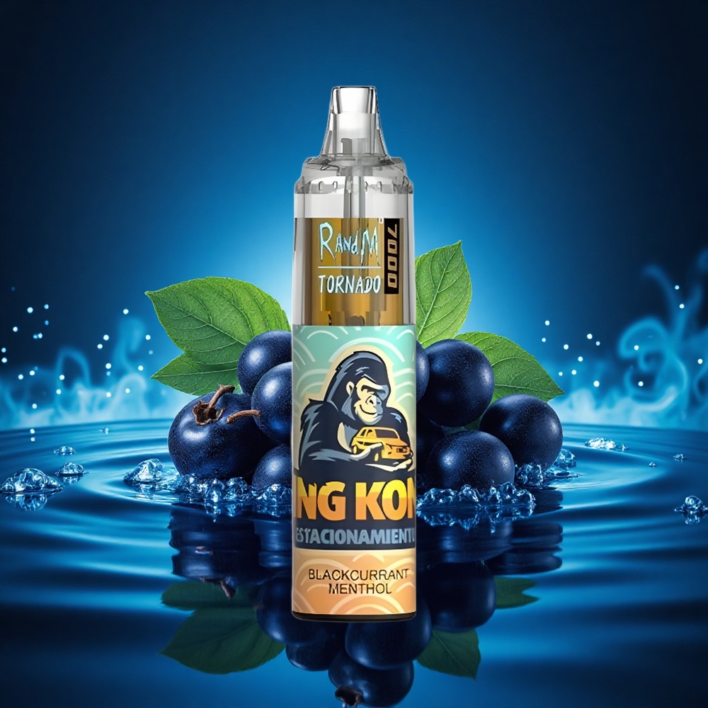RandM Fumot Tornado 7000 Puffs Mentol Cassis Ajustable Tipo-C Malla