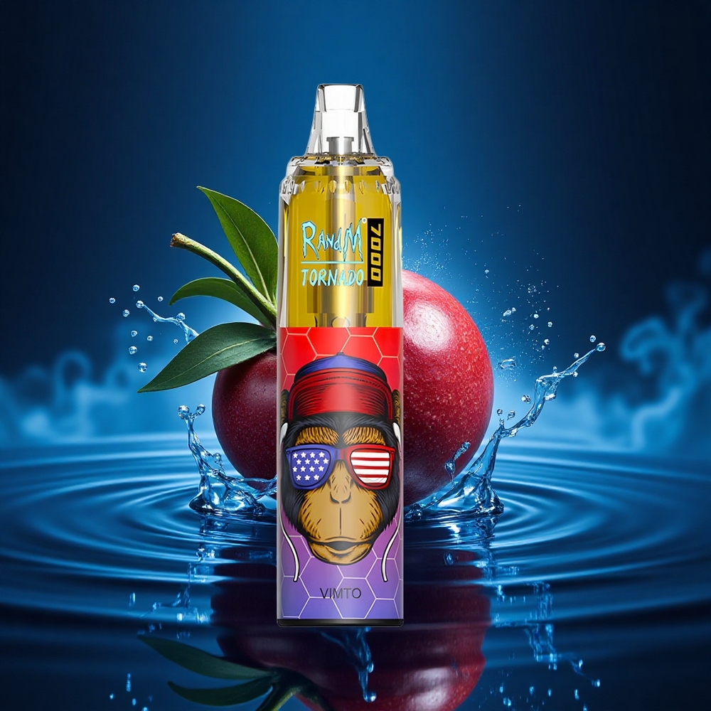 RandM Fumot Tornado 7000 Puffs Tornado Vimto 14ML Tipo-C Ajustable