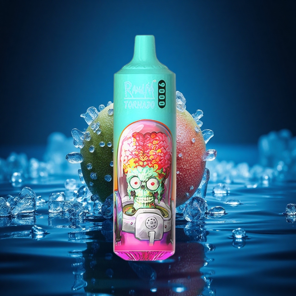 RandM Fumot Tornado 9000 Puffs Helado de Guayaba con Pantalla RGB y Bobina Mesh