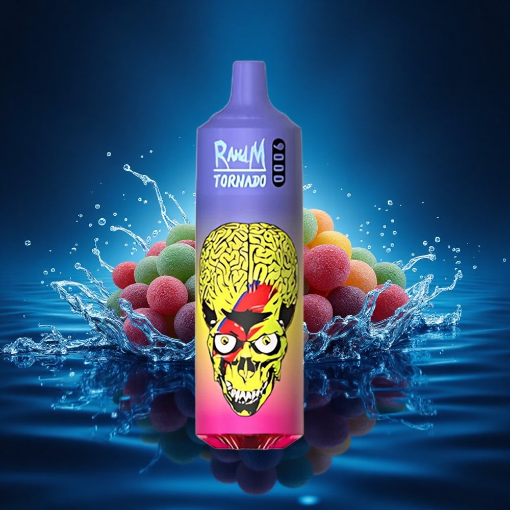 RandM Fumot Tornado 9000 Puffs Skittles Tornado 9000 Chispas y 54 Sabores