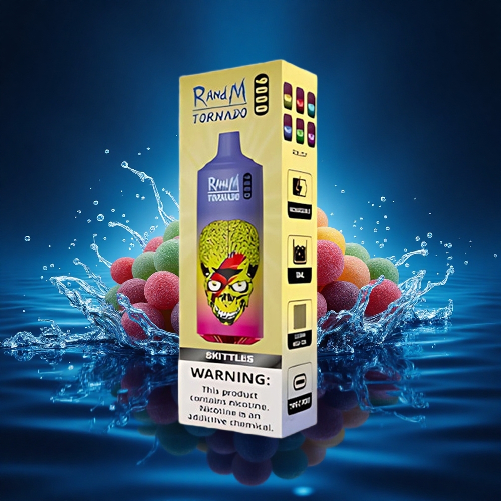 RandM Fumot Tornado 9000 Puffs Skittles Tornado 9000 Chispas y 54 Sabores