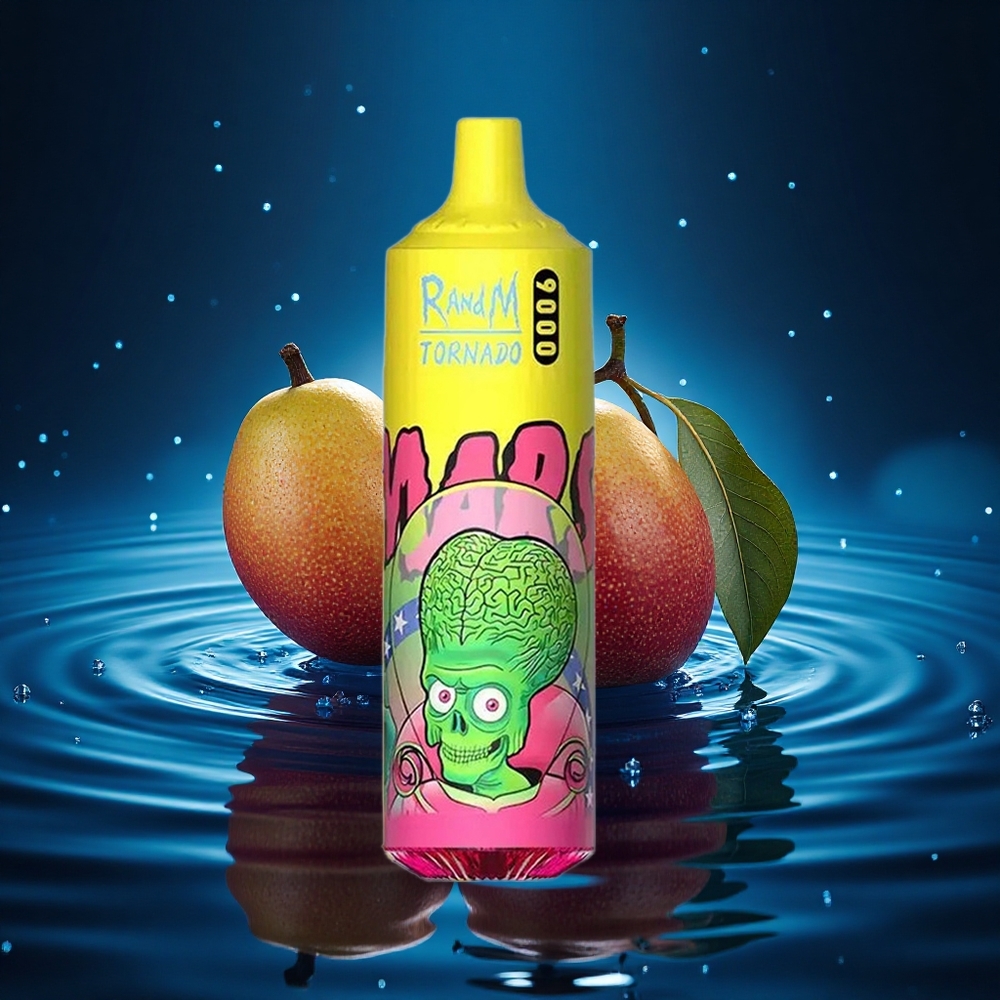 RandM Fumot Tornado 9000 Puffs Triple Mango con Pantalla RGB y Bobina Malla