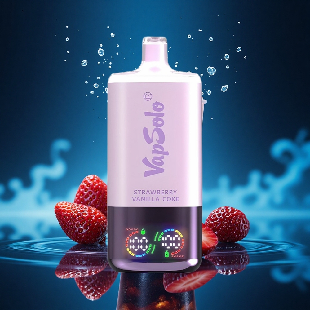 Vapsolo Triple 30000 Puffs Fresa Vainilla Refresco Triple Tipo-C 40ml