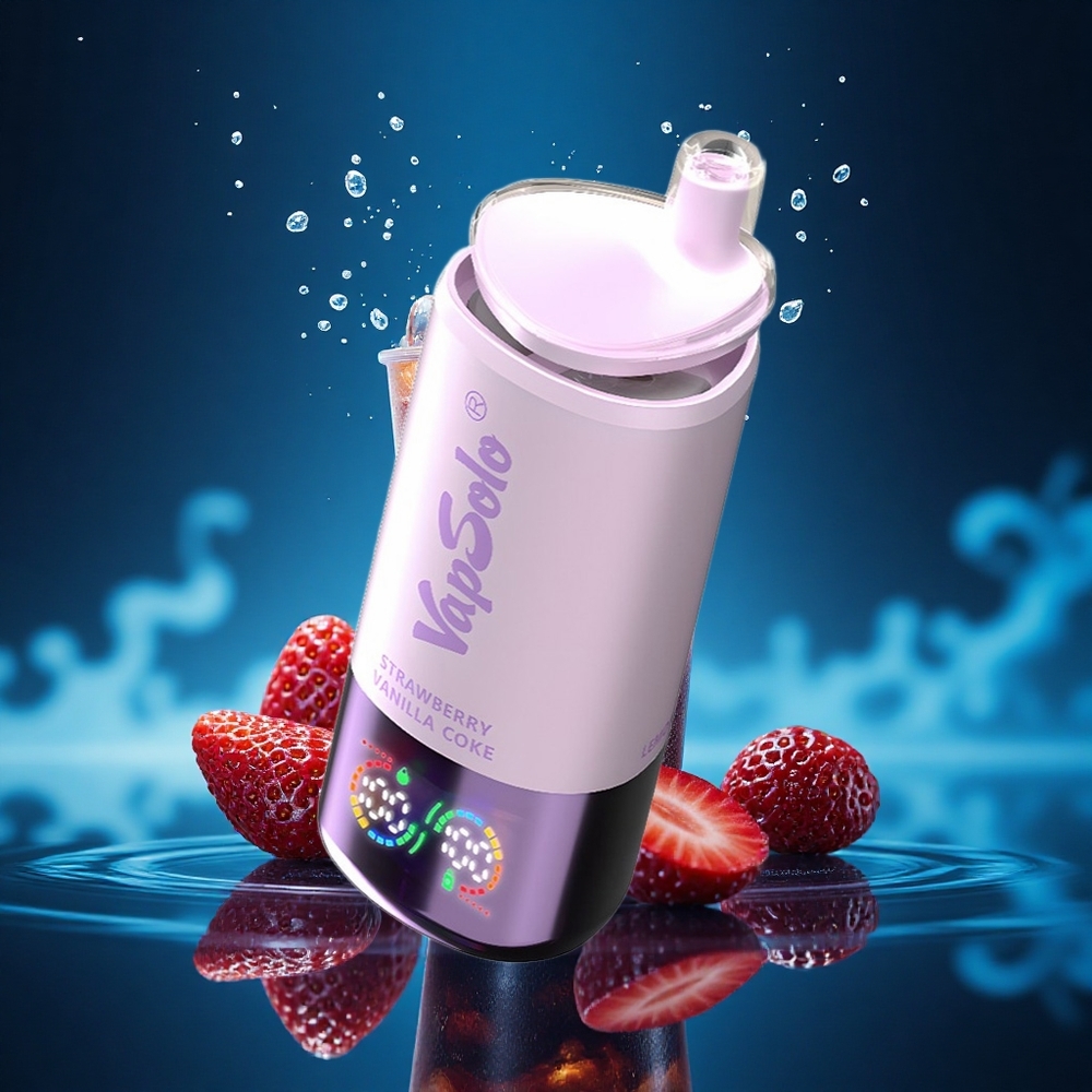 Vapsolo Triple 30000 Puffs Fresa Vainilla Refresco Triple Tipo-C 40ml