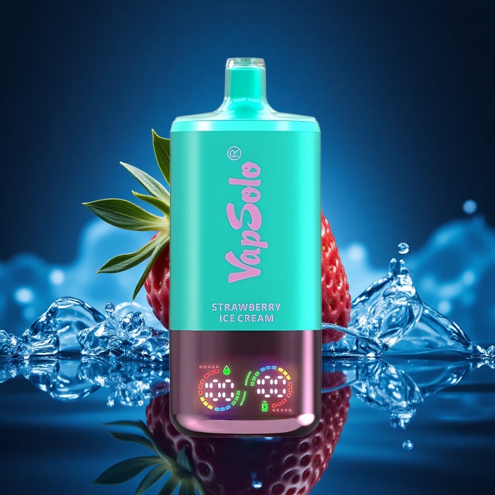 Vapsolo Triple 30000 Puffs Helado de Fresa Triple 40ml Tipo-C