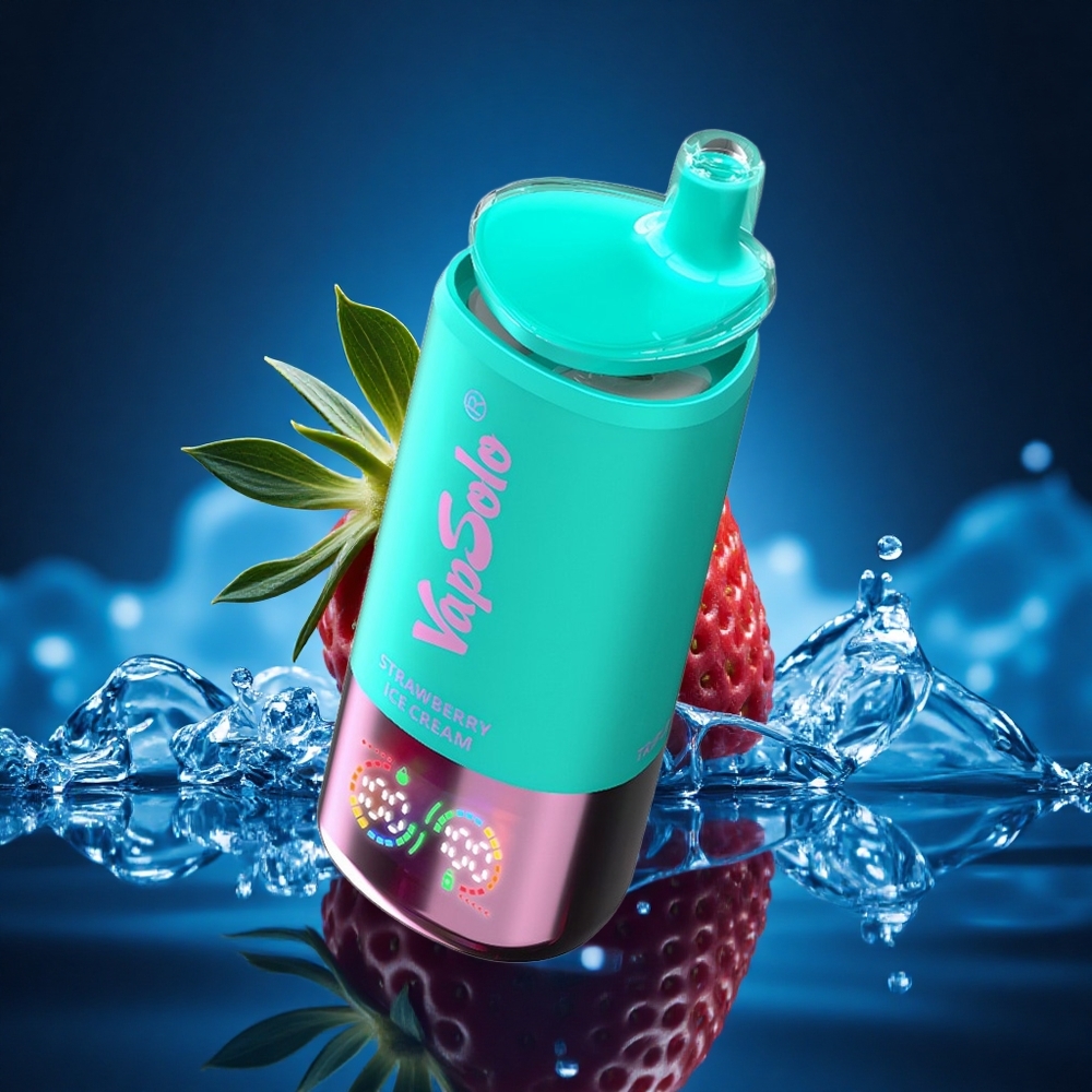 Vapsolo Triple 30000 Puffs Helado de Fresa Triple 40ml Tipo-C