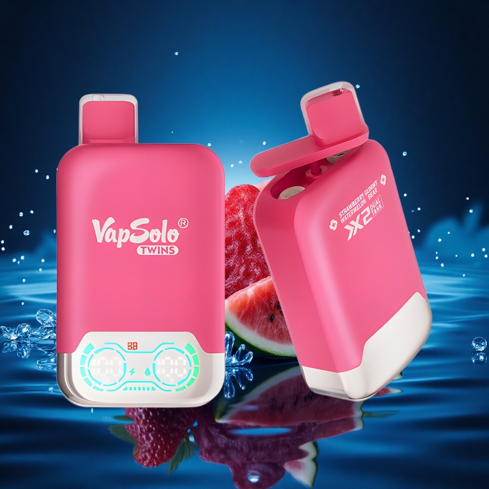 Vapsolo Twins 20000 Puffs Fresa Sandía & Osito de Goma con 40 ml y Doble Tanque