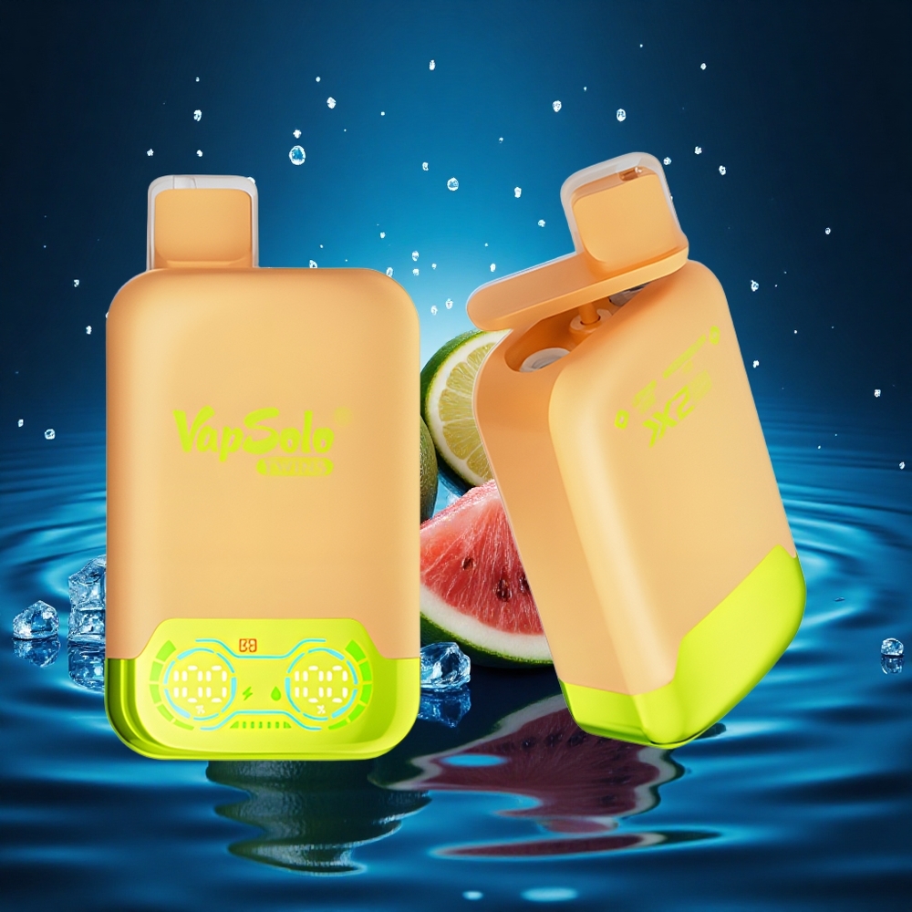 Vapsolo Twins 20000 Puffs Lima Limón & Sandía Helada con 40 ml y Tipo-C