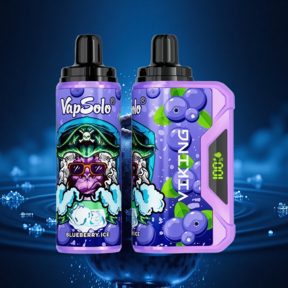 VapSolo VIKING 12000 Puffs Arándano Azul Electrónico Tipo-C 22ml