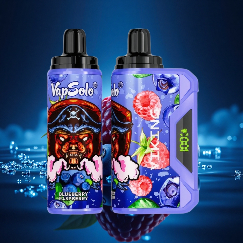 VapSolo VIKING 12000 Puffs Arándano Frambuesa Tipo-C 22ml