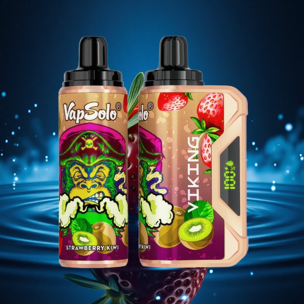 VapSolo VIKING 12000 Puffs Fresa Kiwi 22ml Tipo-C