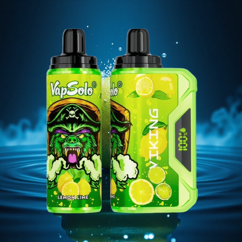 VapSolo VIKING 12000 Puffs Lima Limón Tipo-C 22ml Pantalla LED