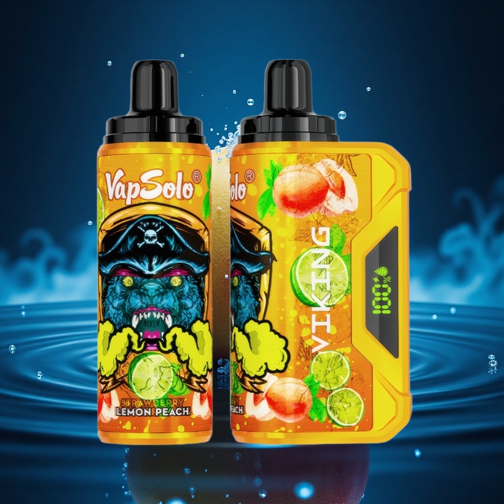 VapSolo VIKING 12000 Puffs Limon Melocotón Tipo-C 22ml
