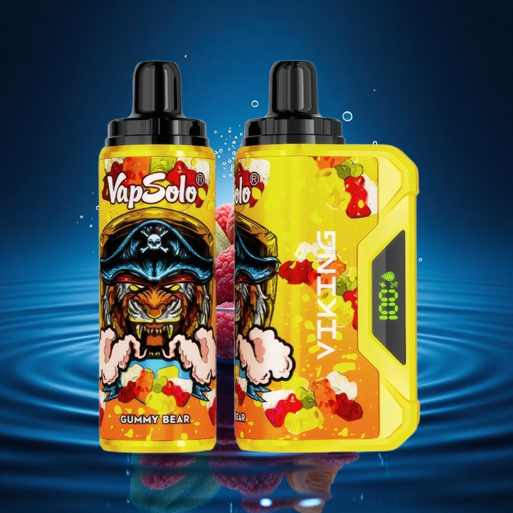 VapSolo VIKING 12000 Puffs Osito de Goma Tipo-C 22ml LED