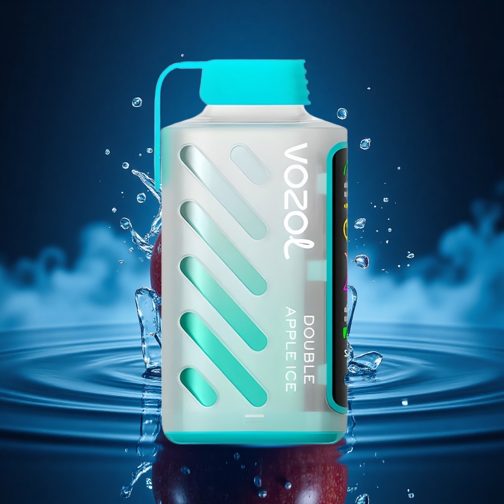 VOZOL Gear Power 20000 Puffs Manzana Doble Hielo con Dual Mesh y 20mL