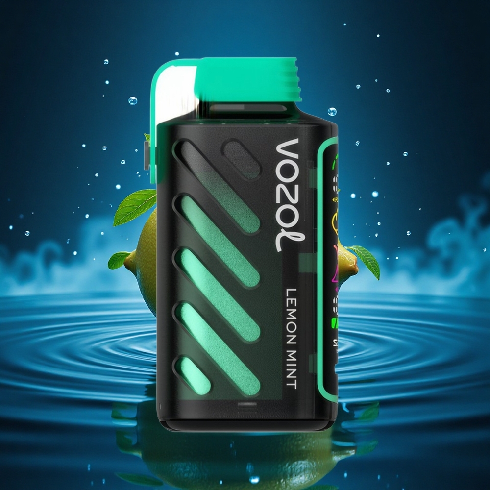 VOZOL Gear Power 20000 Puffs Menta Limón Dual Pantalla Completa 20mL