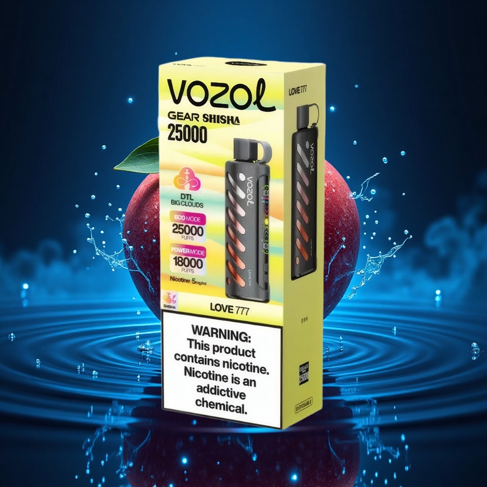 VOZOL Gear Shisha 25000 Puffs Amor 777 Sabores Deliciosos & Doble Malla