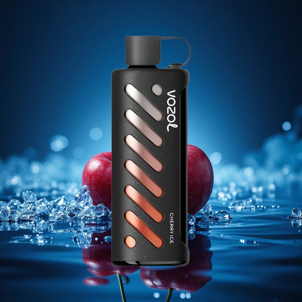 VOZOL Gear Shisha 25000 Puffs Cereza Helada con 30 Sabores y Doble Malla