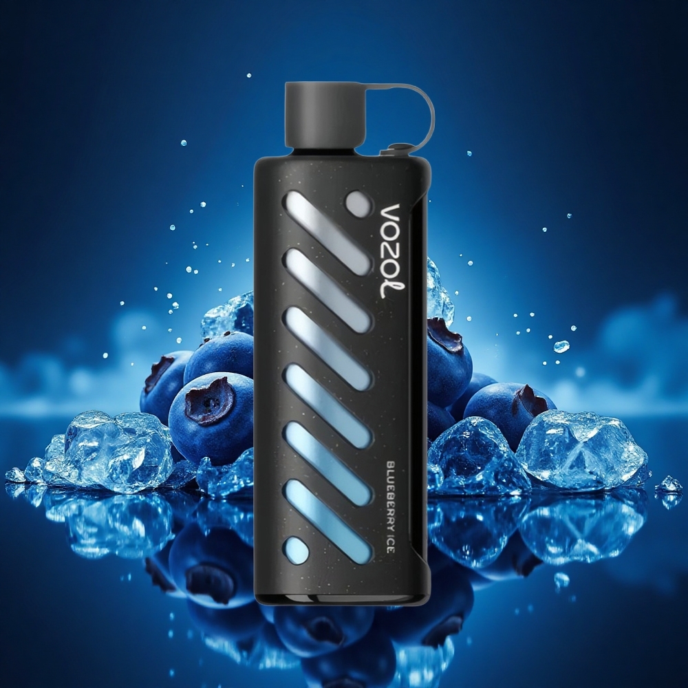 VOZOL Gear Shisha 25000 Puffs Helado de Arándano con Dual Mesh y 5mg/ml