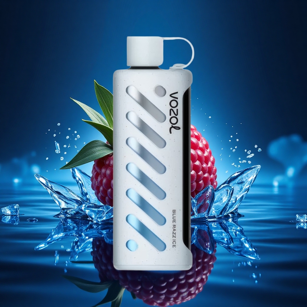 VOZOL Gear Shisha 25000 Puffs Helado de Frambuesa Azul con Dual Mesh y 5mg/ml