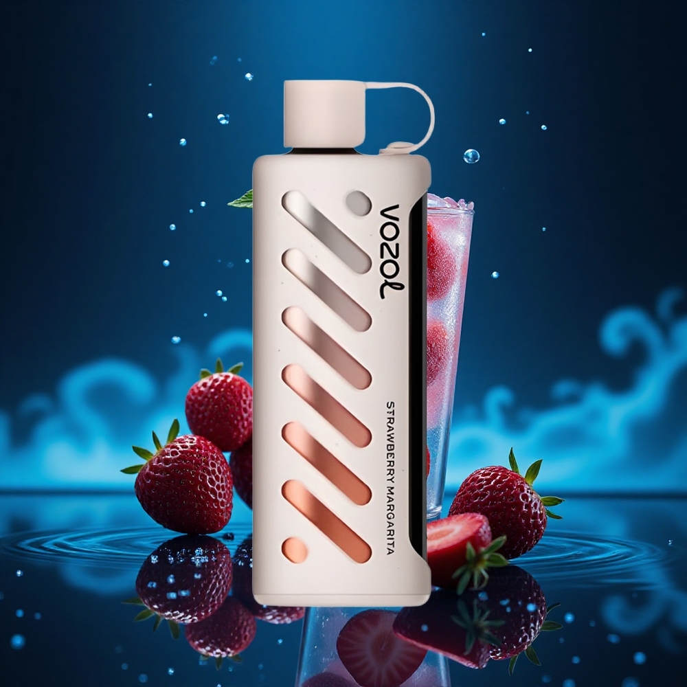 VOZOL Gear Shisha 25000 Puffs Margarita de Fresa con Sabor Inteligente y Doble Malla
