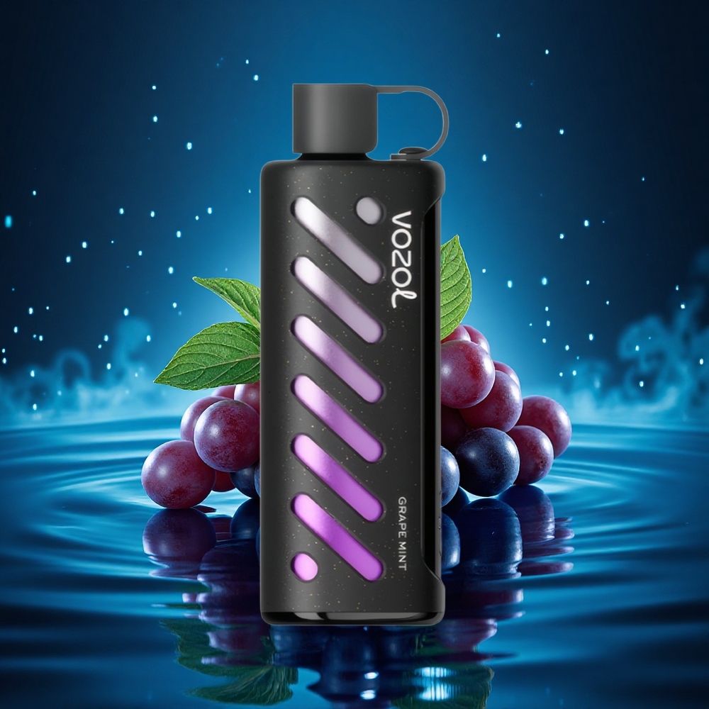 VOZOL Gear Shisha 25000 Puffs Menta Uva Dual Chip 5mg