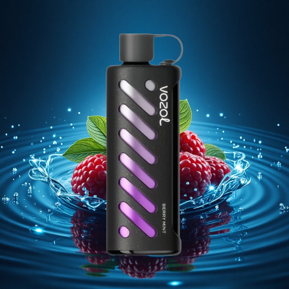 VOZOL Gear Shisha 25000 Puffs Menta de Bayas con 30 Sabores y Doble Malla