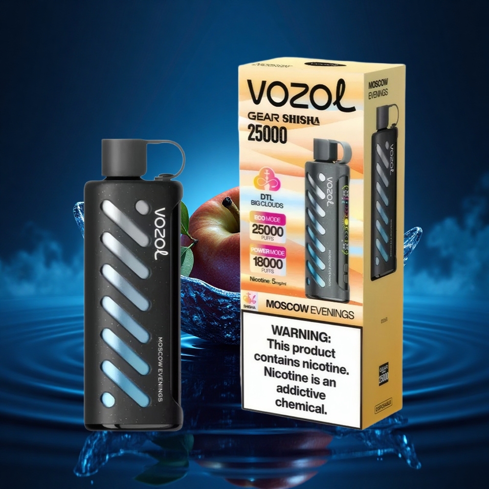 VOZOL Gear Shisha 25000 Puffs Noches de Moscú con Sabores Deliciosos y Tecnología Inteligente