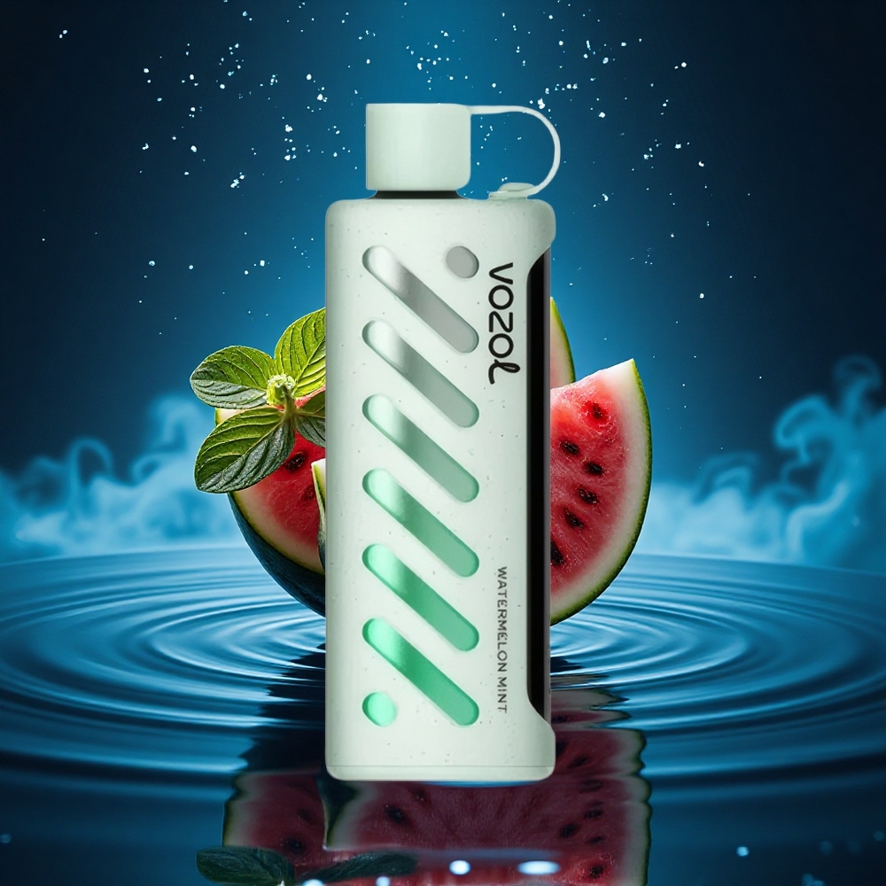 VOZOL Gear Shisha 25000 Puffs Sandía Menta con S.i.L.C Tech y Doble Malla