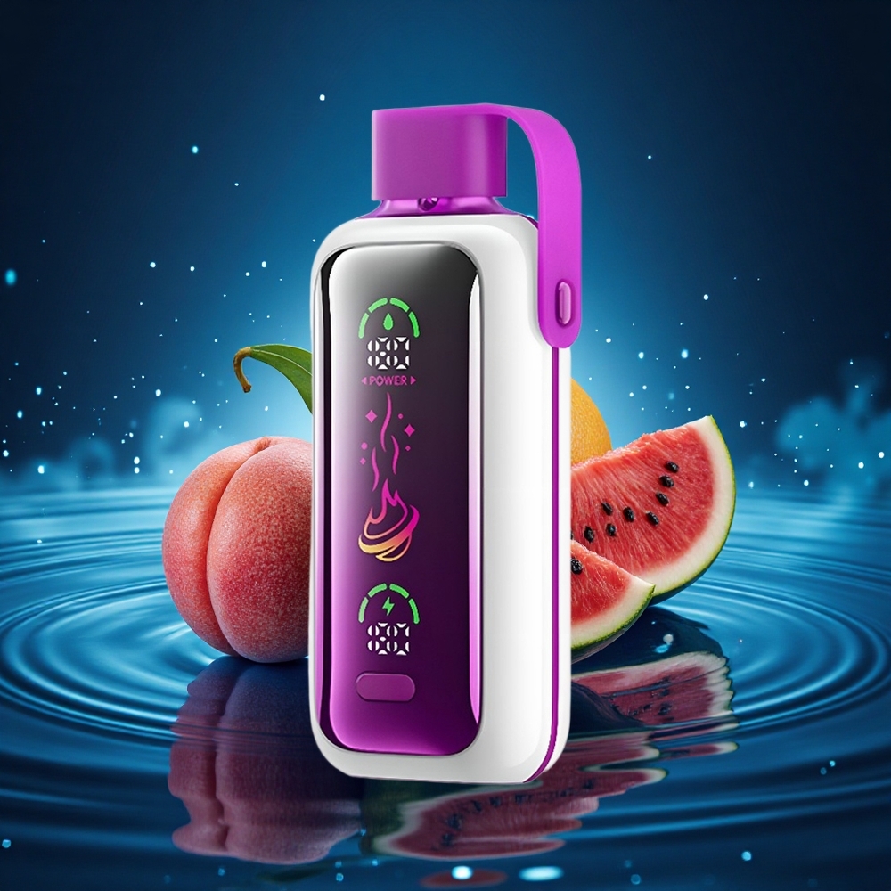 VOZOL Star 20000 Puffs Melocotón Mango Sandía con Pantalla HD 2.2'' y Doble Malla